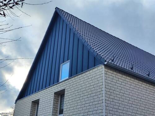 neu: Giebelseiten-Verkleidung mit Stehfalz - 