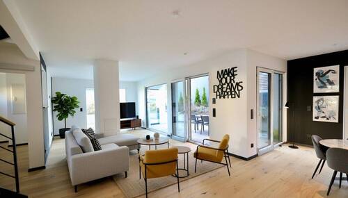 Wohnzimmer - Einfamilienhaus mit 154,00 m&sup2; in Oberschneiding zum Kaufen