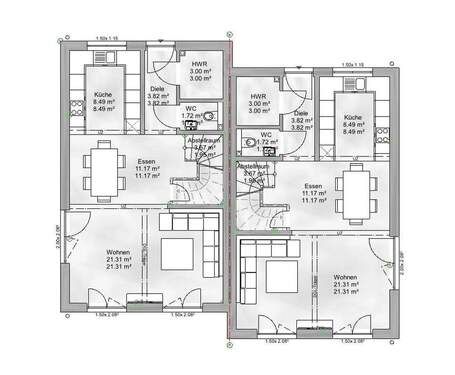 Doppelhaushälfte Nr. 8(links) - 5 Zimmer Doppelhaushälfte in Siefesheim