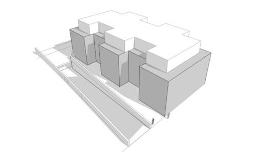 Plan Neubau dreieinhalbgeschossiges barrierefreies MFH mit Tiefgarage - Grundstück in Bochum