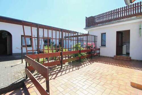 Terrasse Haupthaus - 6 Zimmer Einfamilienhaus in Mönkebude