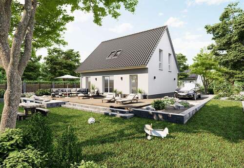 AS623_Musterhaus von Heinz von Heiden - Grundstück in Schönefeld