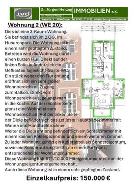 Wohnung 2 - 7 Zimmer Etagenwohnung zum Kaufen in Torgau