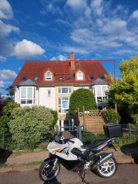 Außen - markiert.jpg - Sonnige Eigentumswohnung Spandau ruhige Lage Maisonette-WE