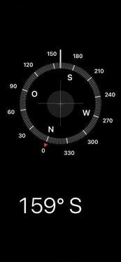 Kompass Ausrichtung Loggia - 