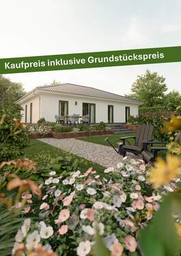 Bungalow-110 dark - Mit Grundstück: Der Bungalow mit dem charmanten Walmdach in Kirchbauna