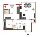 Grundriss - 2 Zimmer Etagenwohnung zum Kaufen in Offenbach am Main
