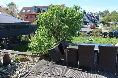 Blick nach Süd in den vorderen Garten - 