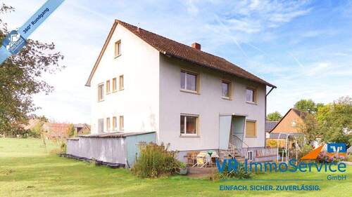 Bild 1 - Genügend Platz für die große Familie oder zwei Generationen - Wohnhaus in Gebsattel-Bockenfeld mit weitläufigem Grundstück