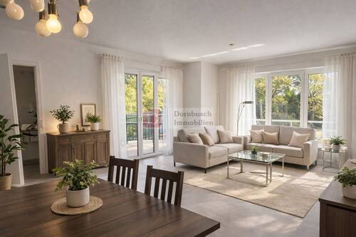 Wohn -/ Essbereich - Virtual Staging - Etagenwohnung mit 53,00 m&sup2; in Schwalbach zum Kaufen