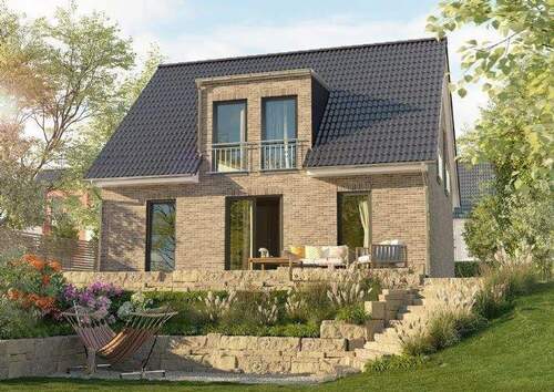 Einfamilienhaus-Flair-125-Garten-Hang-Klinker - 