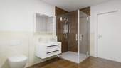 Visualisierung Whg7 Badezimmer - Etagenwohnung mit 75,40 m&sup2; in Karlsbad zum Kaufen