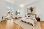 Schlafzimmer mit Bad en Suite - 