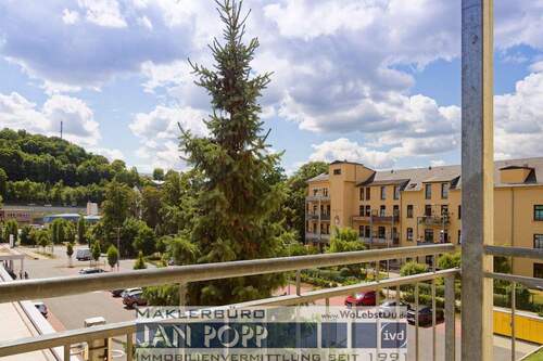 Blick vom Balkon - 2 Zimmer Etagenwohnung in Greiz