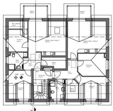 Dachgeschoss - 3 Zimmer Etagenwohnung zur Miete in Heidenau