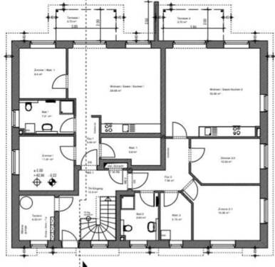 Erdgeschoss - 3 Zimmer Etagenwohnung in Heidenau