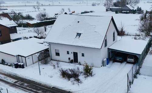 1 Hausansicht - Modernes Fertighaus in ruhiger Wohnlage von Moringen-Thüdinghausen!