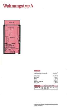 1-Zimmer, 36,95 qm - 