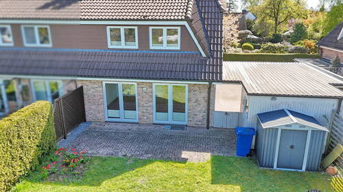 Luftausfnahme Terrasse - Doppelhaushälfte mit 106,00 m&sup2; in Henstedt-Ulzburg zum Kaufen
