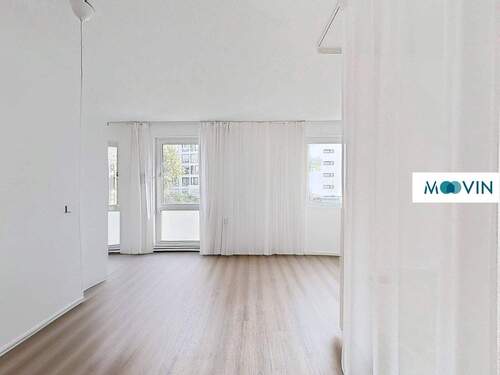 Ansicht I: Wohn- und Esszimmer - 1 Zimmer Terrassenwohnung zur Miete in Leipzig