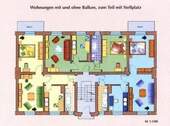 Mittlere Wohnung (grün) - 