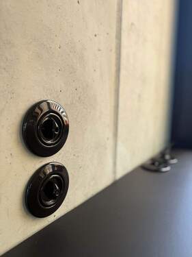 Detailansicht Schalter von Hager, Rosenthal-Porzellan - 