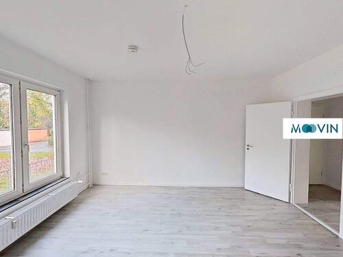 Ansicht II: Wohn- und Esszimmer - 2 Zimmer Etagenwohnung in Leer (Ostfriesland)