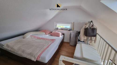 Schlafplatz auf der Empore - 1 Zimmer Etagenwohnung in Köngen