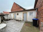 Hinterhof mit Schuppen - 3 Zimmer Einfamilienhaus in Großtreben-Zwethau
