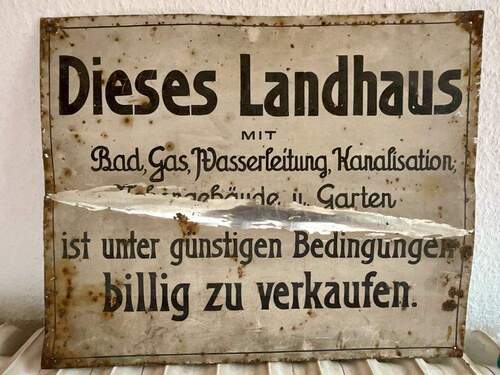 Schild - 6 Zimmer Einfamilienhaus in Berlin / Hermsdorf