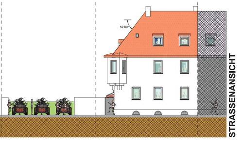 Straßenansicht nach Umbau - 