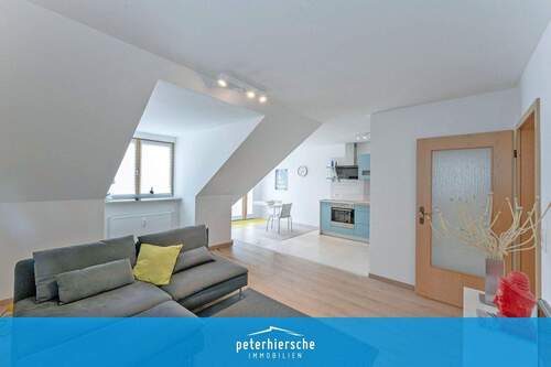 Wohnen Essen Kochen - Schicke 2-Zimmer-DG-Wohnung in ruhiger Lage, möbliert oder unmöbliert