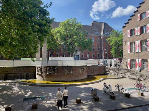 Blick auf den Römerbrunnen - Büro zur Miete in Köln