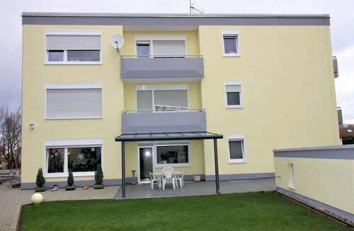 Gebäuderückseite - 1 Zimmer Mehrfamilienhaus, Wohnhaus zum Kaufen in Germersheim