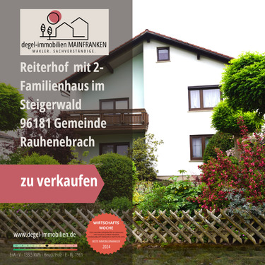 Reiterglück mit Zuhausegefühl - REITERHOF. Traumanwesen für Pferdeliebhaber im Steigerwald - Rauhenebrach OT