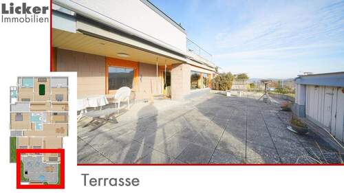 Terrasse - Terrassenwohnung mit 208,00 m&sup2; in Winnenden zum Kaufen
