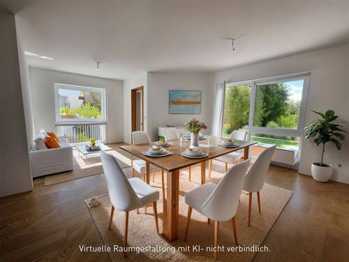 Raumgestaltung Wohnzimmer - Wohnen im Grünen - Charmante Gartenwohnung zum Wohlfühlen