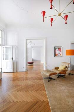 Zimmer 3 mit Blick in das Zimmer 2 - 5 Zimmer Etagenwohnung zum Kaufen in Berlin