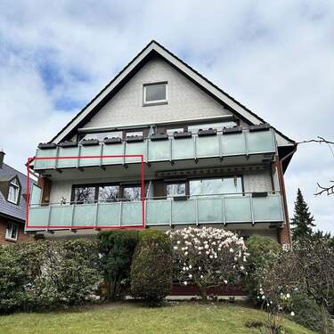 Außenansicht vorne.neu - Gemütliche 2-Zimmer Eigentumswohnung mit Garage in Hamburg-Tonndorf - bezugsfrei!