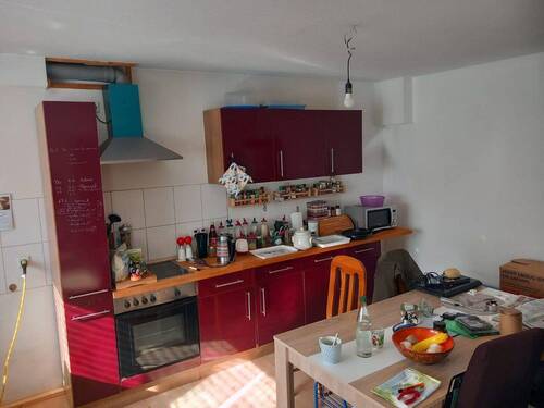 Küche/Essen - 2 Zimmer Terrassenwohnung zur Miete in Östringen
