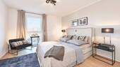 Schlafzimmer (Beispiel Musterwohnung) - 2 Zimmer Etagenwohnung in Hamburg