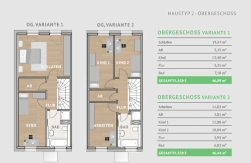 Haustyp 2 - OG - Variante 1 & Variante 2 - 