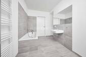 Badezimmer Beispiel - Etagenwohnung mit 47,60 m&sup2; in Schwerin zur Miete