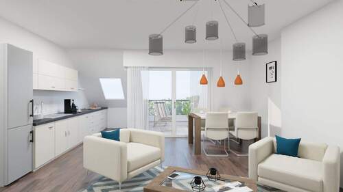 Wohnküche - 3 Zimmer Etagenwohnung zum Kaufen in Berlin