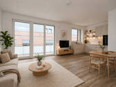 HOMESTAGING Wohnbereich mit offener Küche (KI generiert) - 