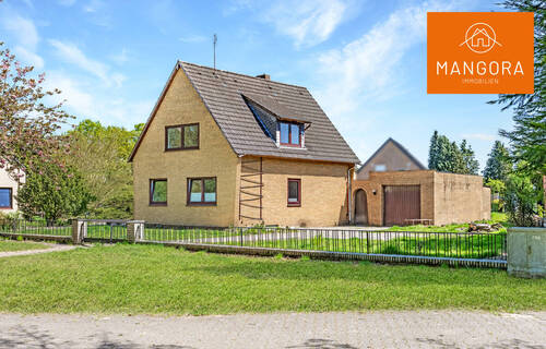 Außenaufnahme - Einfamilienhaus mit großem Garten in Beverstedt-Hollen - perfekt für Handwerker