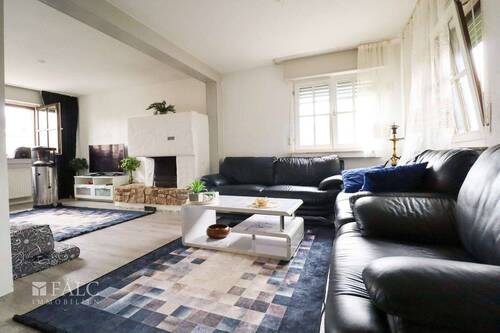 Wohnzimmer - Doppelhaushälfte mit 130,00 m&sup2; in Köln / Worringen zum Kaufen