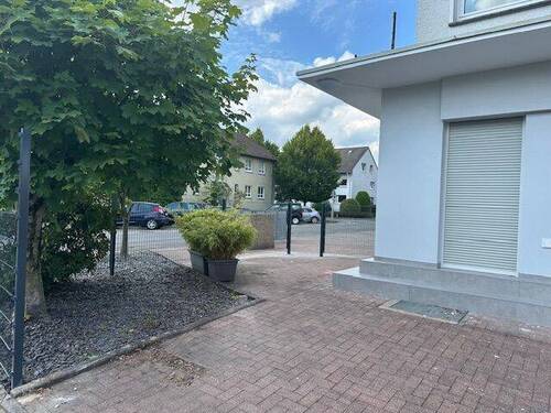 Terrassebereich, Sichtschutz wird noch erstellt - 