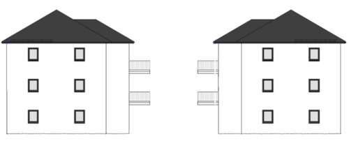 Ansicht West und Süd - 