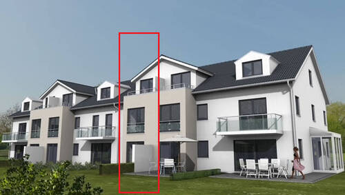 Bild 1 - Reihenmittelhaus (Effizienzhaus 40 KFN) in Top Lage Neubauprojekt Heerespark Mühldorf - Haus 3 -